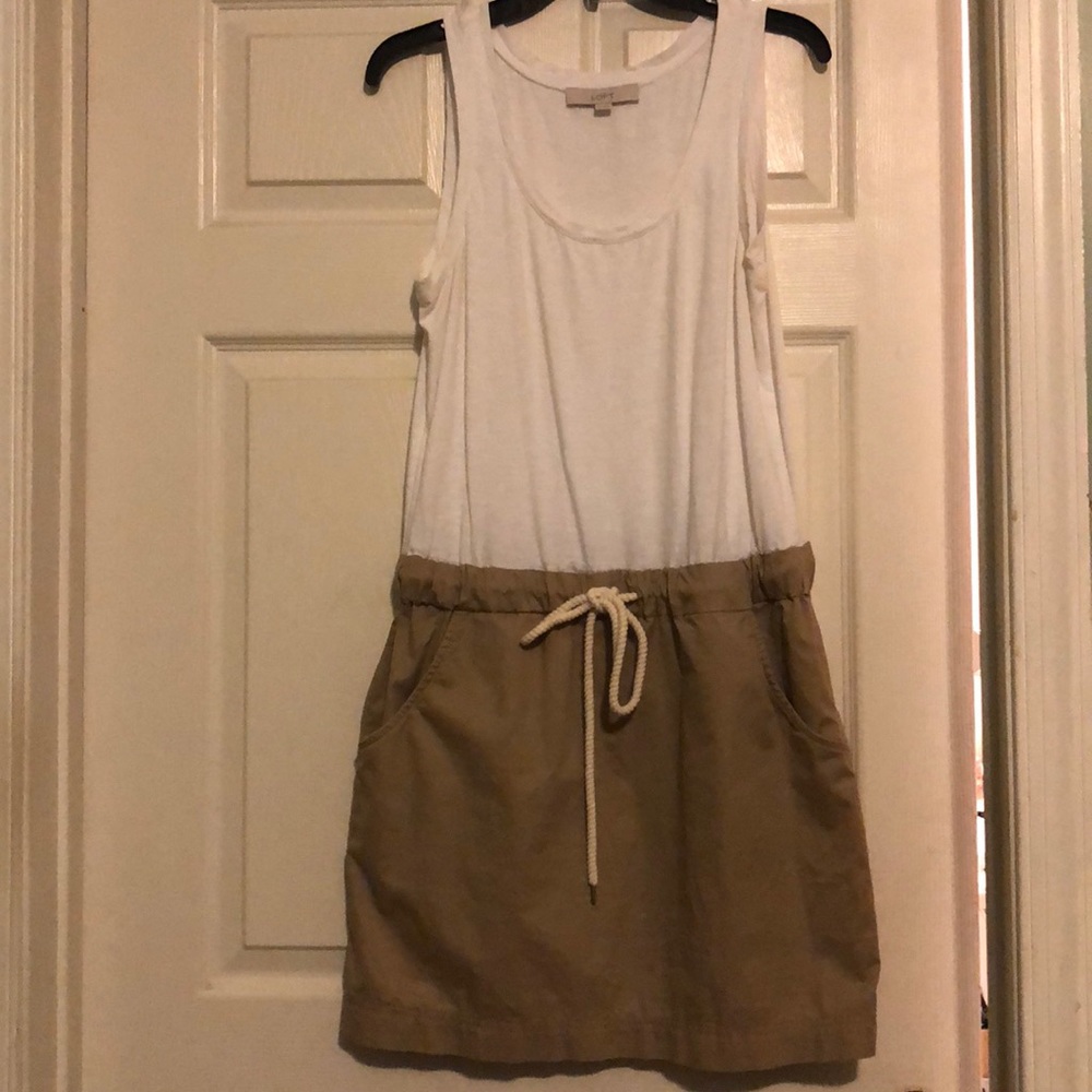 Tie waist one piece dress